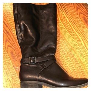 Brown Mid Knee Boots